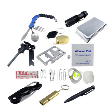 Aventure Survie Camping Équipement Multifonctionnel Ensemble Firestick Tremblement  Terre Voiture Portable Boîte À Outils Ext